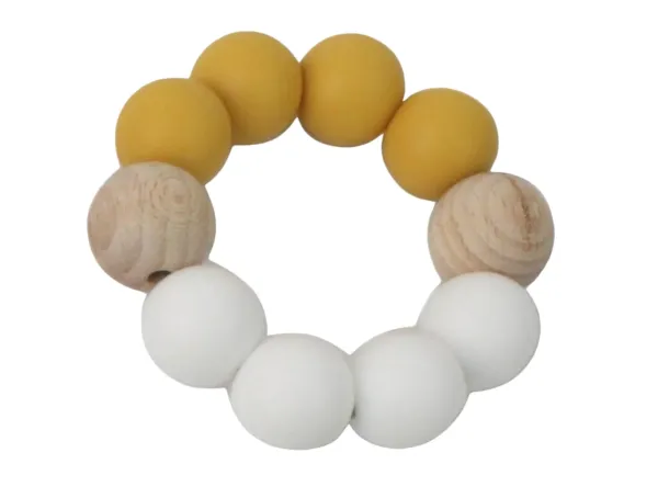 Bijtring_Okeer_Geel_Wit