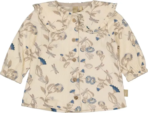 Blouse_Blue_Floewer_