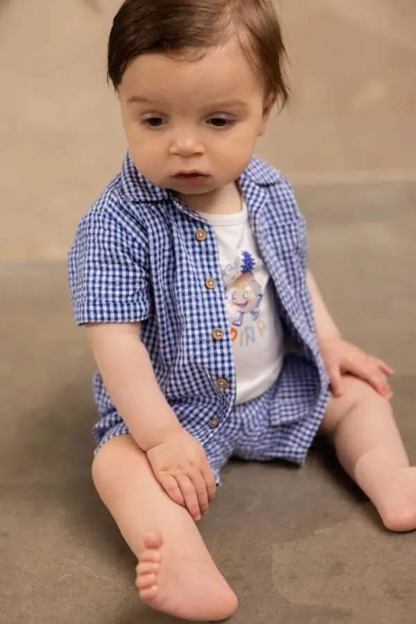 Blouse_Osnabruck_en_Short_Olbia_Ruit_Blauw