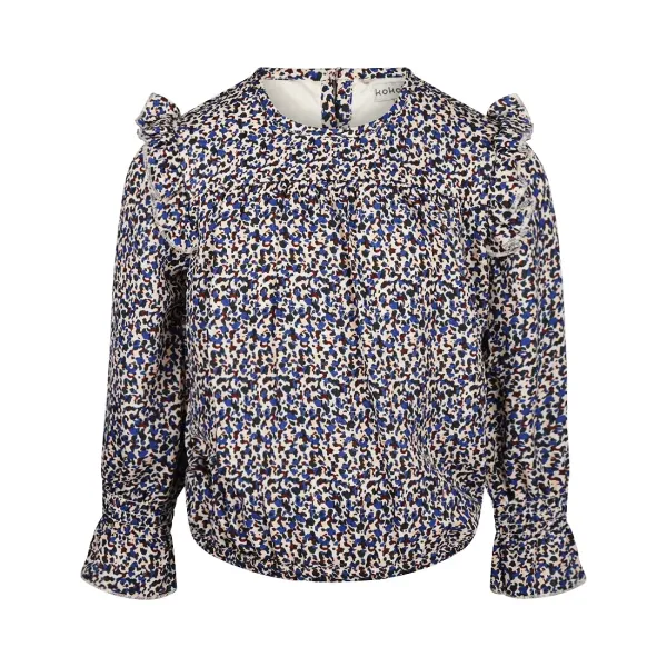 Blouse_met_printje_Dark_blue