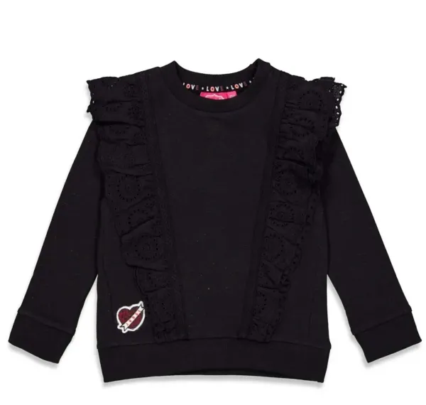 Blushing_Zebra_Sweater_Ruches_Zwart