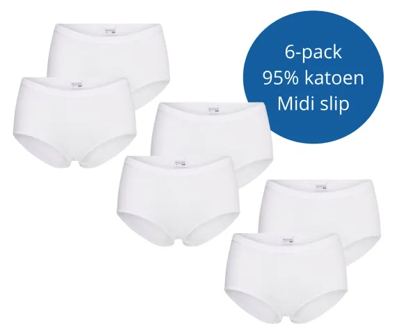 Briljant_Dames_Midi_Slip_wit_6_pack