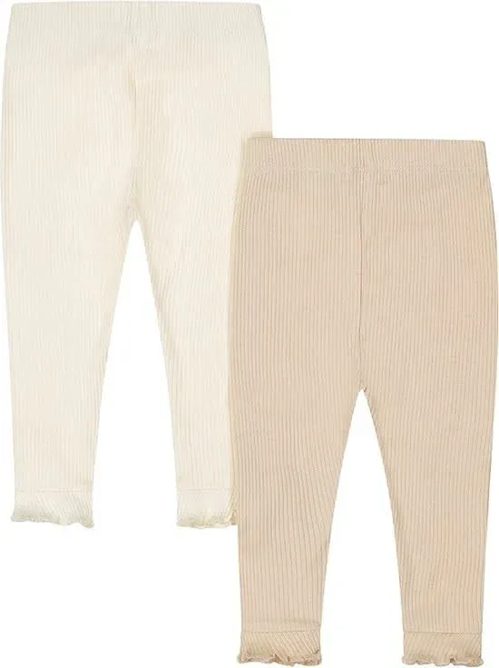 Girls_Little_Flowers_2_pack_leggings_Beige