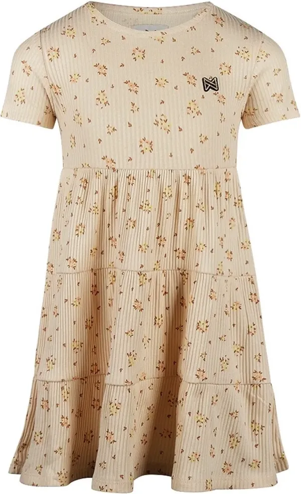 Jurk_Beige_Bloemetjes_printje