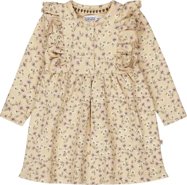 Jurk_Beige_met_bloemetjes_