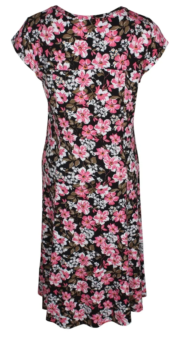 Jurk_Biggi_Flowers_Black_Pink_1