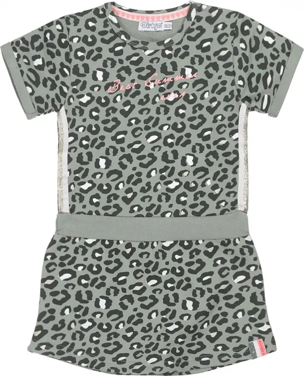 Jurk_panter_print_Groem