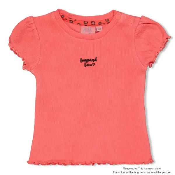 Leopard_Love_T_shirt_Neon_Koraal
