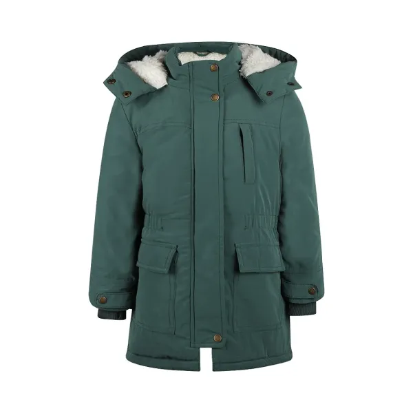 Parka_met_capuchon_water_repellent_Dark_Green