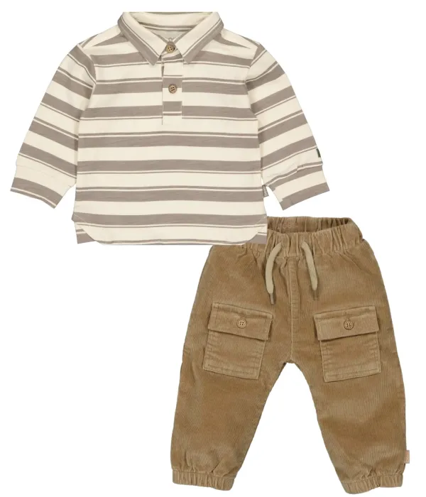 Poloshirt_en_Sweat_broek_Petrol_Zand__6