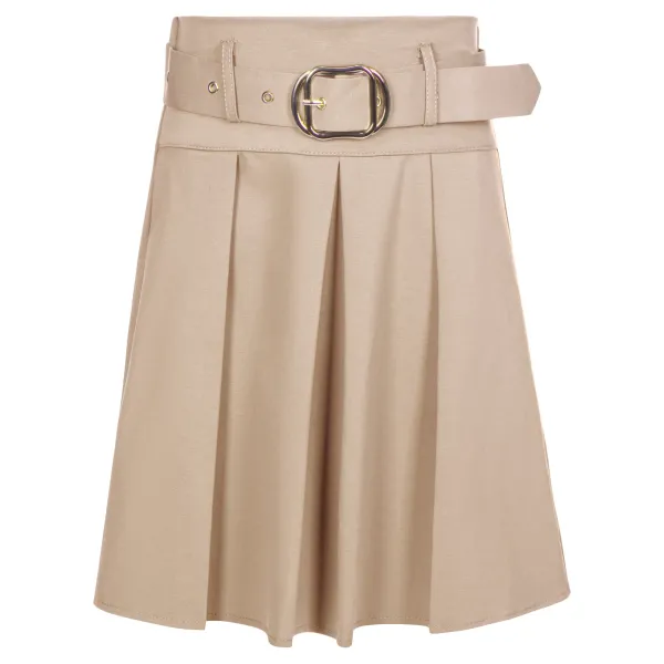 Rok_met_Plooien_Mathilde_Beige