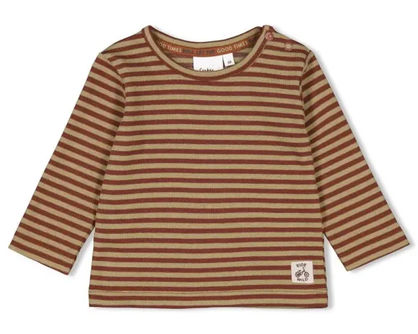 Shirt_Wild_ride_Streep_Bruin_Olijf