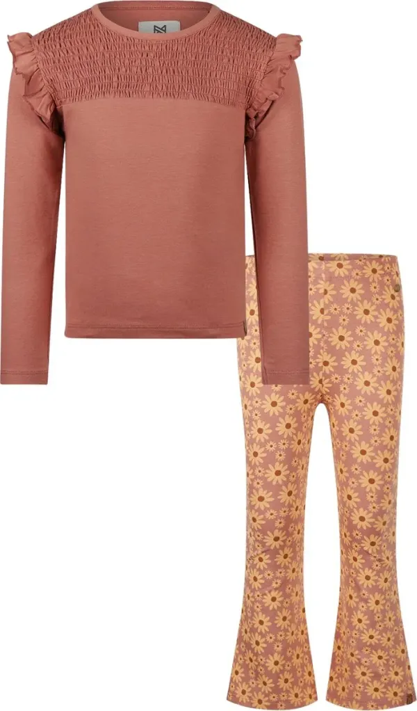 Shirt_en_Broek_Flowers_Dark_Old_Pink_2