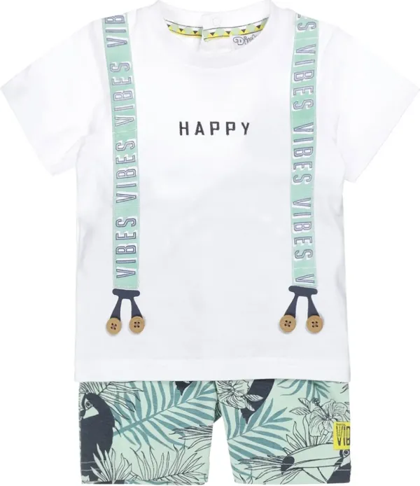 Shirt_en_Broek_Happy_Wit_Mint