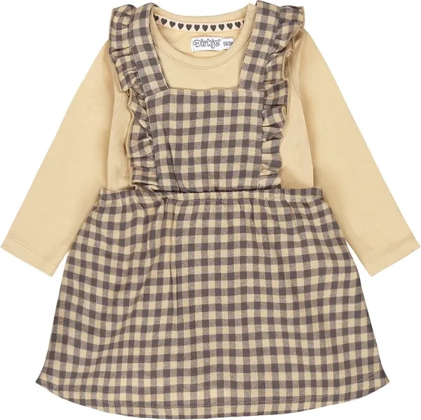 Shirt_en_Jurkje_ruit_zand