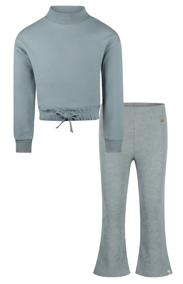 Shirt_ewn_Flared_Rib_broek_Blauw