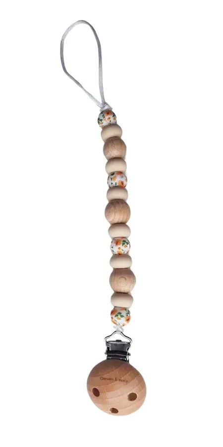 Speenkoord_Mon_Fleur_Wood_Orange_Flower