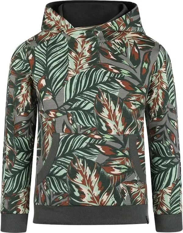 Sweater_Hoody_Leaves_Dark_Green