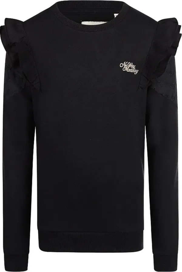 Sweater_met_kant_Zwart