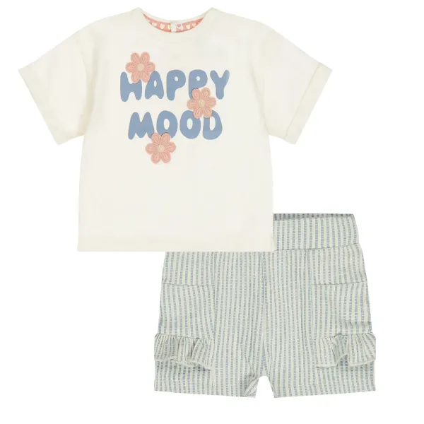 T_shirt_Loose_Fit_Off_White_en_Short_Stripe_blue