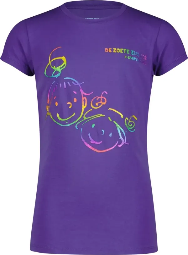 T_shirt_de_zoete_zusjes_Paars