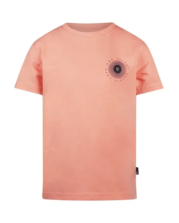 T_shirt_met_Print_op_de_rug_Neon_Coral_3