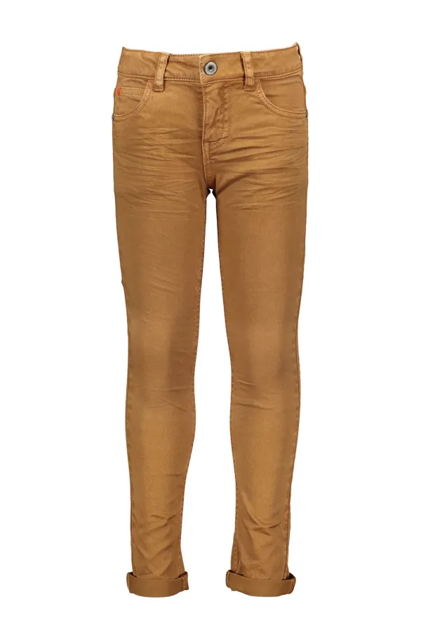 Tygo___Vito_Broek_Skinny_Strech_Twill_Tobacco_