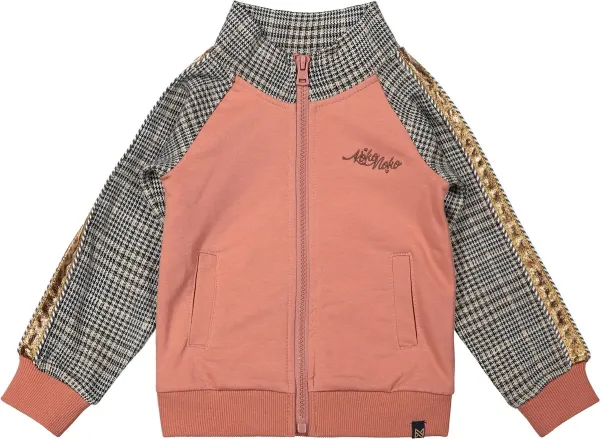 Vest_met_rits_Dusty_pink_Grey