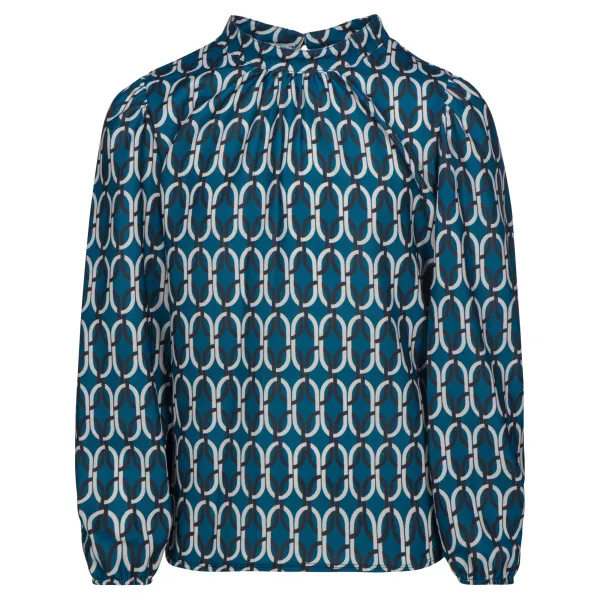 _Blouse_Ottelien_met_printje_Blauw__Beige