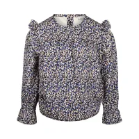 Blouse_met_printje_Dark_blue