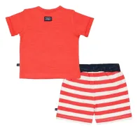 Blub_Club_T_shirt_Pool_party_en_Short_streep_Rood_1