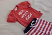 Blub_Club_T_shirt_Pool_party_en_Short_streep_Rood_2