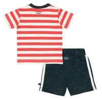 Blub_Club_T_shirt_Rood_streepen_Short_navy_melang_1