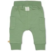 Dinomite_Shirt_Streep_Abrikoos_en_broek_Groen_4