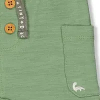 Dinomite_Shirt_Streep_Abrikoos_en_broek_Groen_5