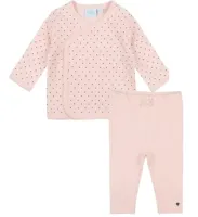 Dots_Overslag_Shirt_en_Legging_Roze