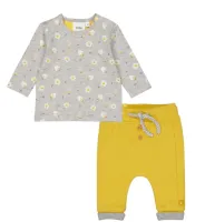 Egg_Cited_Shirt_grijs_melee_en_Broek_Geel