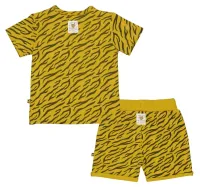 Go_wild_T_shirt_en_Short_Yellow_ochre_melange_7