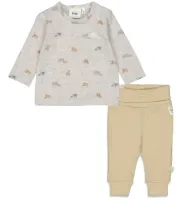 Happy_Together_Shirt_grijs_melee_en_Broekje_zand