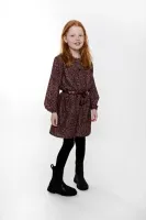 Jurk_Bruin_printje_Black