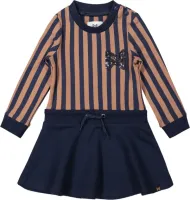 Jurk_Stripe_Camel_Navy