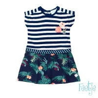 Jurk_streep_marine_Botanica