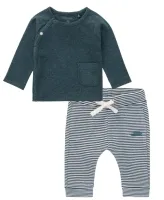 Overslag_Shirt_Hagonoy_en_Broek_Hapur_Dark_Slate_Melange