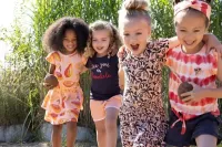 Papaya_Punch_Jurk_Zalm_Zwart