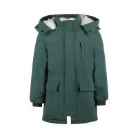 Parka_met_capuchon_water_repellent_Dark_Green