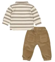 Poloshirt_en_Sweat_broek_Petrol_Zand__7