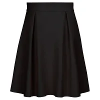 Rok_Fenna_knielengte_Suedine_Zwart_