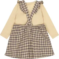 Shirt_en_Jurkje_ruit_zand_1