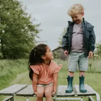 T_shirt_Loose_fit_Faded_Terra_en_Short_Denim_Loose_Fit_7