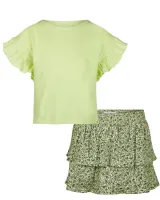 T_shirt_Loose_fit_Faded_Terra_en_Short_Denim_Loose_Fit_8